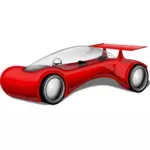 Ilustraţie de vector futurist masina roşu