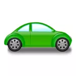 Маленький зеленый автомобиль векторная графика