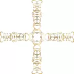Vánoční kříž ze zlata