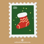 Kerstsokken postzegel
