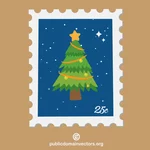 Weihnachtsbaum-Briefmarke