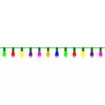 Vector image of colorful Christmas lights