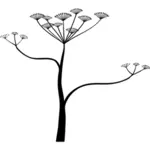 Sjal blomst vektor image