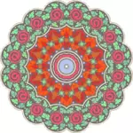 Kreisförmige farbige ornament