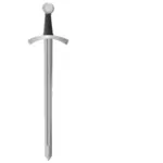 Illustration vectorielle d'épée métallique classique