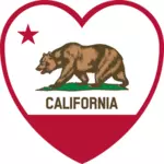 कैलिफोर्निया के ध्वज से तत्व के वेक्टर छवि