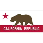 Illustration vectorielle de californien République bannière