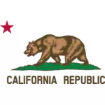 カリフォルニア共和国のベクトル画像の旗からの細部