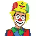 Kolorowy clown rysunek