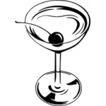 Cocktailglas vektorbild
