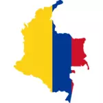 Columbia pe diagramă geografică
