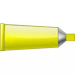 노란색 컬러 튜브의 벡터 그래픽