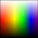 Digitaalisen värikartan kuvakkeen vektorigrafiikka