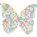 Butterfly made of butterflies