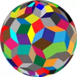 Sphère géométrique coloré