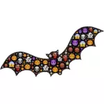 Bat Halloween colorato