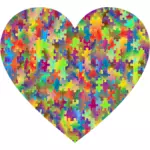 Inima de puzzle-uri