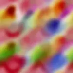 Gambar vektor latar belakang warna-warni