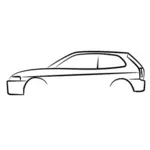 Автомобиль наброски векторное изображение