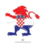 Crista de bandeira croata