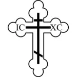 Crucifix de grafică vectorială