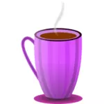 Mor çay bardağı vektör küçük resim
