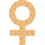 Floral female symbol
