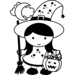 Ładny witch Halloween