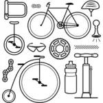 Icone in bicicletta