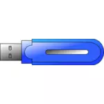 USB स्मृति फ़्लैश ड्राइव वेक्टर चित्रण