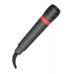 Vector image of microphone