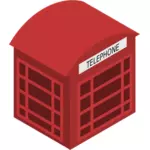 Vektor-Bild von roten phonebox