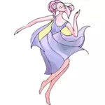 Pretty dancing ballerina