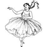 Lady tanzt Ballett