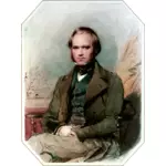 Ritratto di vettore di Charles Darwin