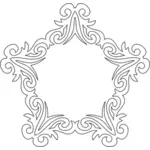 Decorative Star-shaped frame