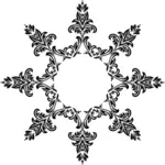 Snowflake silhouette image