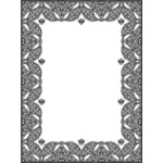 Vector graphics of super detailed ornamental frame
