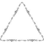 Triangular flowery form