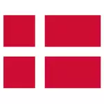 Danske flagg vektor