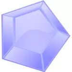 Sekskantet blå diamant vektor image