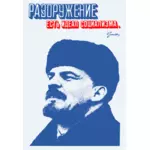 矢量图像 Vladimir Lenin 画像的海报
