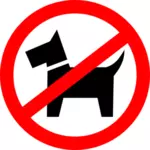Anjing berjalan dilarang