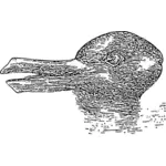 Duck rabbit visual illusion image