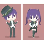 Boy & girl magician