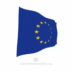 यूरोपीय संघ की लहरदार वेक्टर झंडा