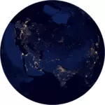 Země v noci