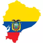 خريطة علم الإكوادور