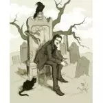 Edgar Allan Poe illüstrasyon