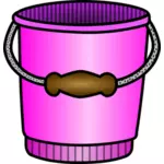 Vector image of pink bucket